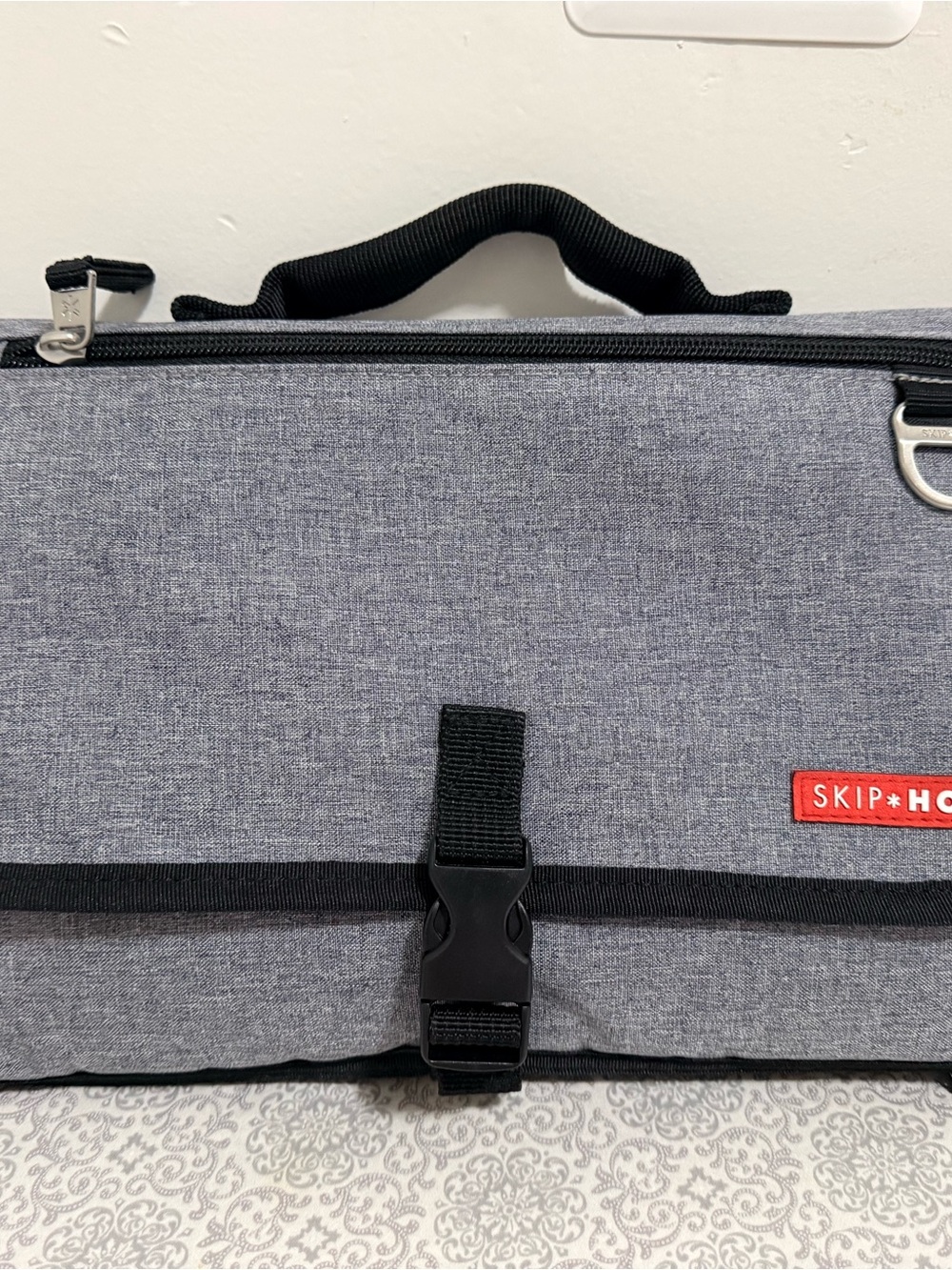 Skip Hop Gray and Black Men's Laptop Organizer Bag